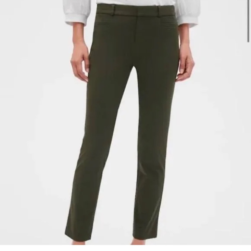 Banana Republic Sloan Curvy Fit Black Ankle Pants Size 2